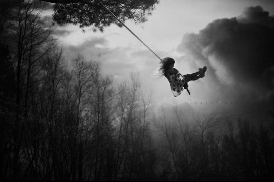 nostalgic childhood innocence fading into adulthood - emotional portrait of youth's warm memories transforming